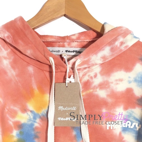 Madewell x Free & Easy Tie-Dye Hoodie Sweatshirt S - Picture 6 of 6